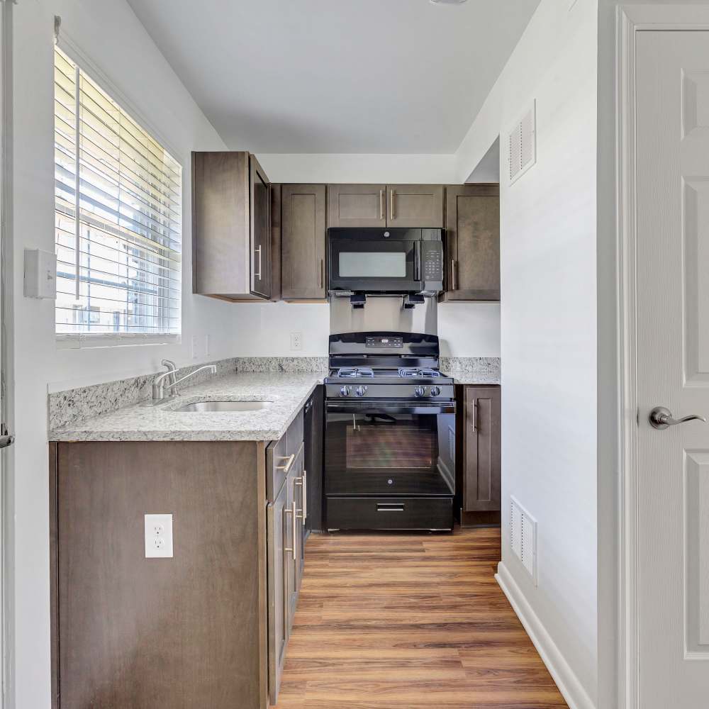 Well-lit kitchen at Park Vue Place in Richmond, Virginia
