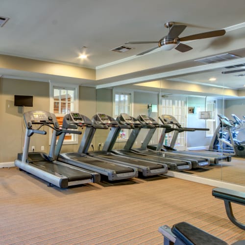 Fitness equipment at McHugh Woods in Quantico, Virginia