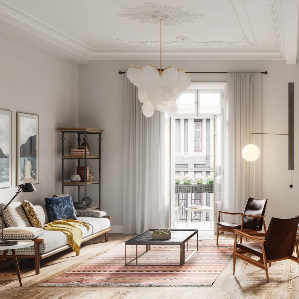 Community room at Flores Del Valle in Los Angeles, California