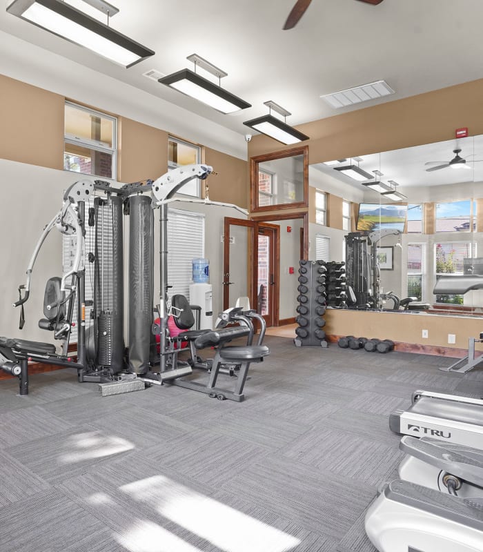 the Fitness center at The Reserve at Elm in Jenks, Oklahoma