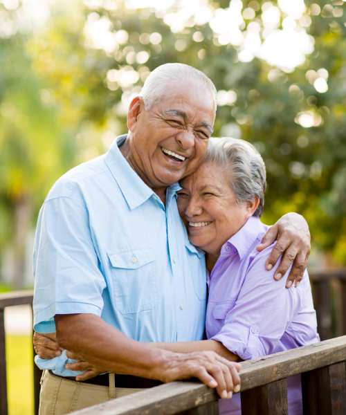  Residents sharing smiles at Hilltop Senior in Irvington, New Jersey