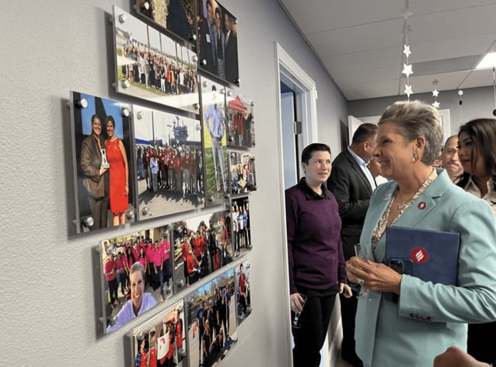 Gail Miller at her Dedication Office Celebration