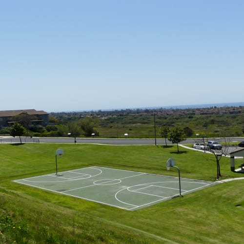 basketball court at South Mesa II in Oceanside, California