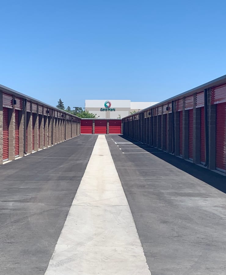 Outdoor units at StorQuest Express Self Service Storage in West Sacramento, California