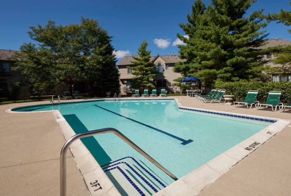 Swimming pool at Wexford Townhomes in Novi, MI