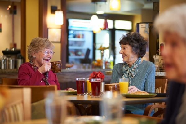 Clermont Park residents enjoying each other's company