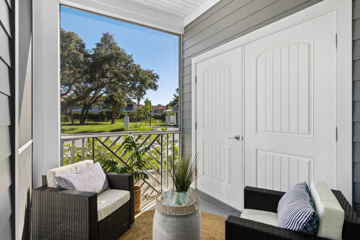 The Residences at Creighton Waterway offers private lanai in North Port, Florida