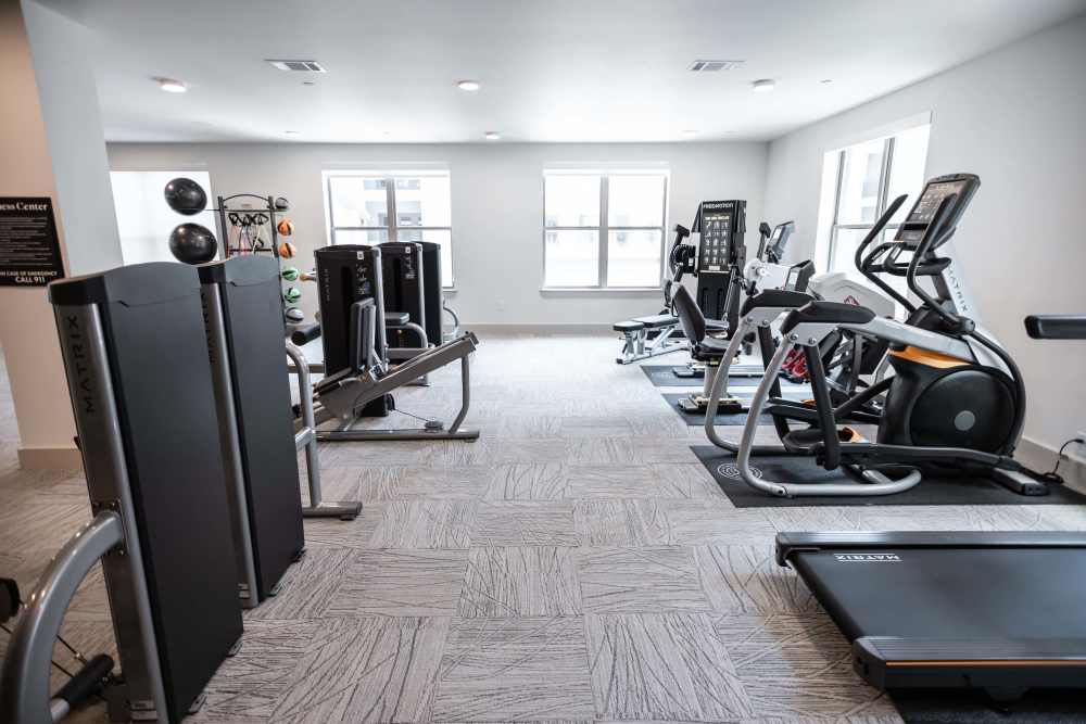 Fitness center at Watermere McKinney in Mckinney, Texas