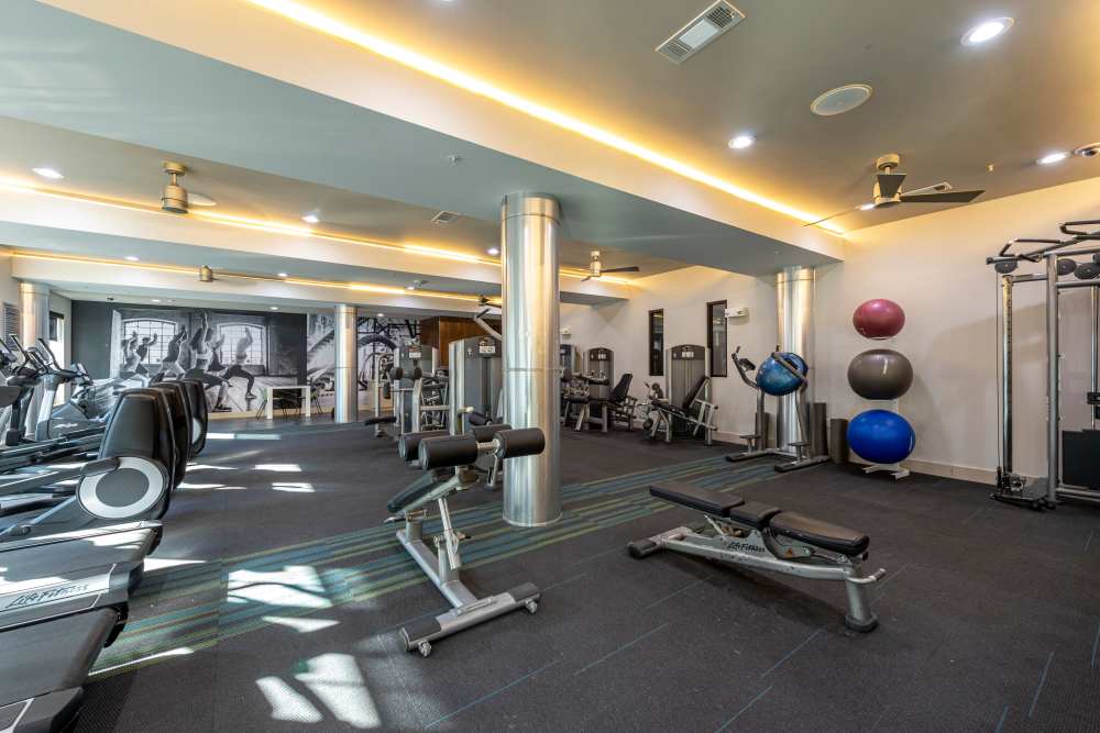 Fitness center at Whitmore in Houston, Texas