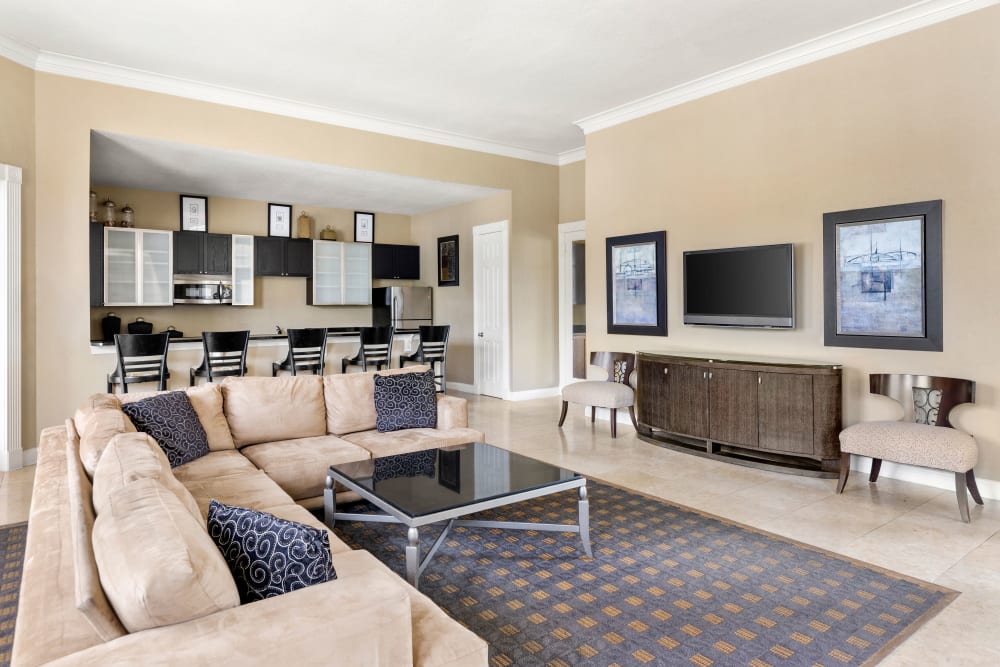 Living Area at Mirador & Stovall at River City in Jacksonville, Florida