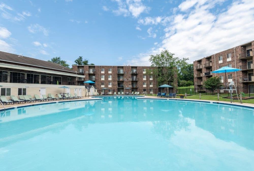 Swimming pool at Lighthouse at Twin Lakes Apartment Homes in Beltsville, Maryland