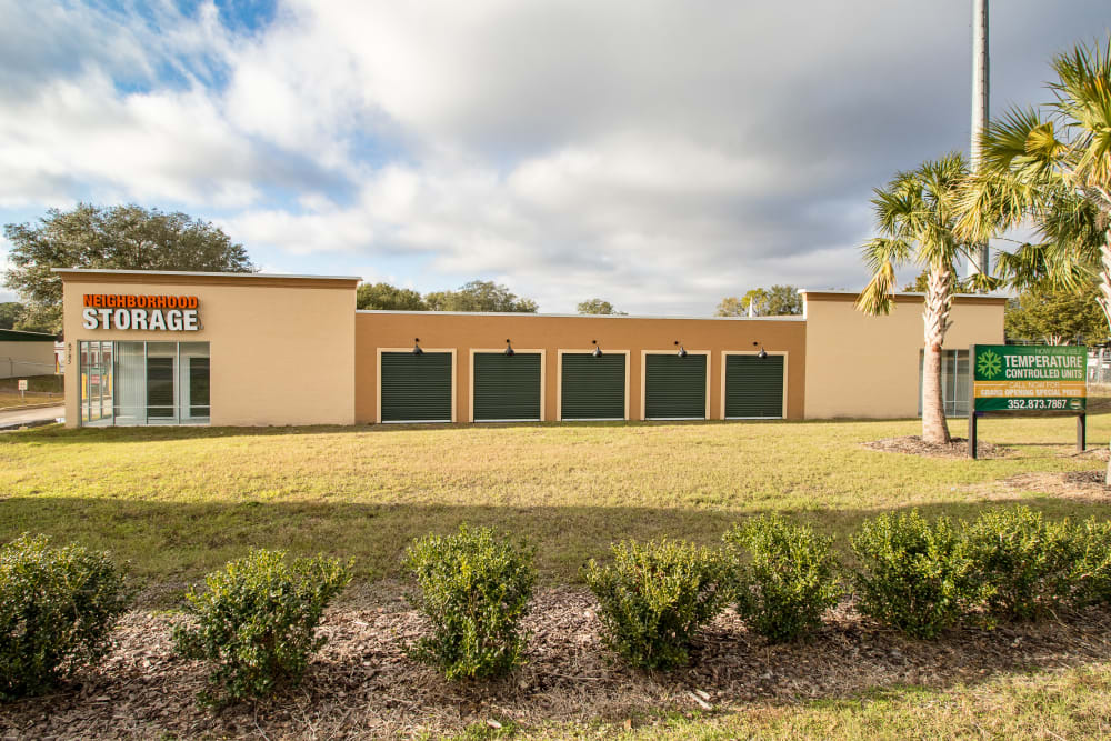 Exterior storage units at Neighborhood Storage in Ocala, Florida