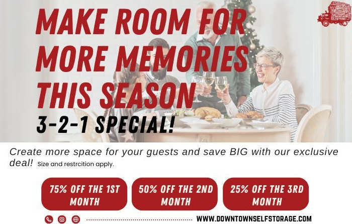 Self Storage near me Portland Pearl District Downtown Self Storage holiday special 
