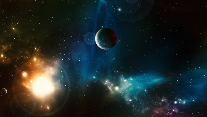 Space scene with nebula and stars | Casper Planetarium