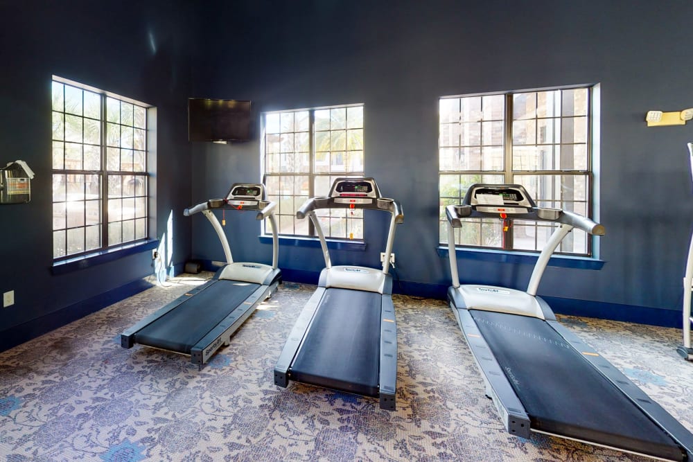High-end treadmills at The Hawthorne in Jacksonville, Florida