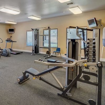 fitness center at Wire Mountain I in Oceanside, California
