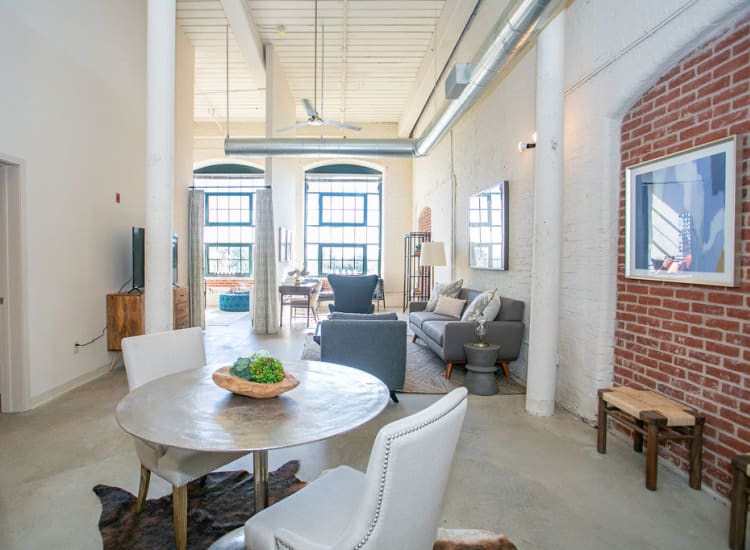 Beautiful kitchen at Lofts at Riverwalk in Columbus, Georgia