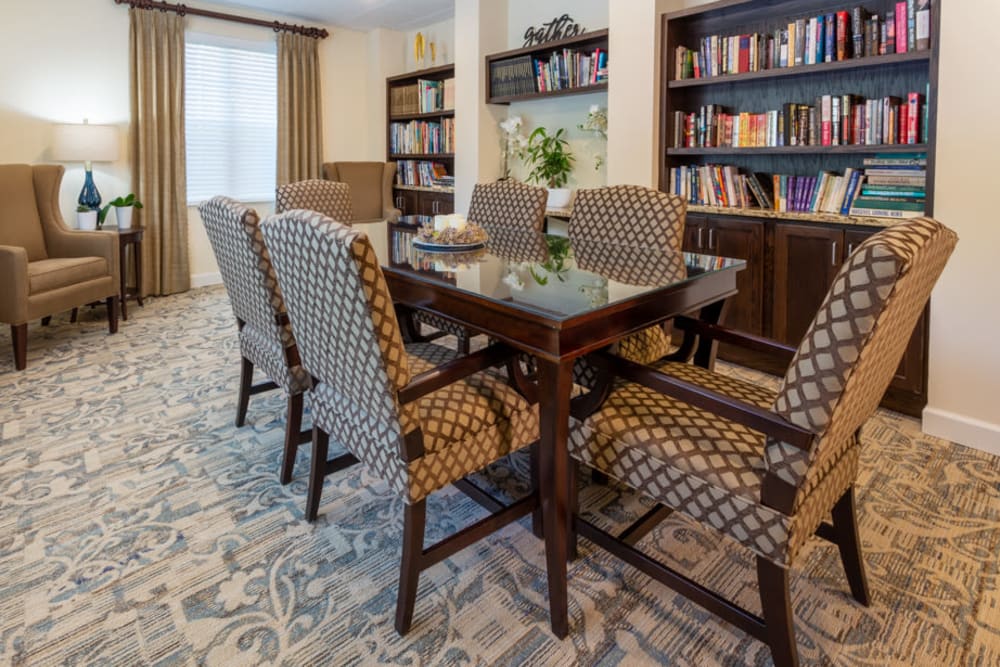 Library at The Harmony Collection at Roanoke - Assisted Living in Roanoke, Virginia