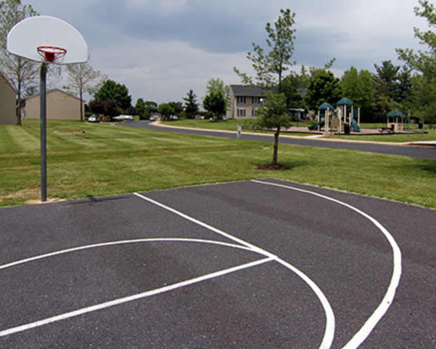 Playground area at New Market North Apartments in New Market, Virginia