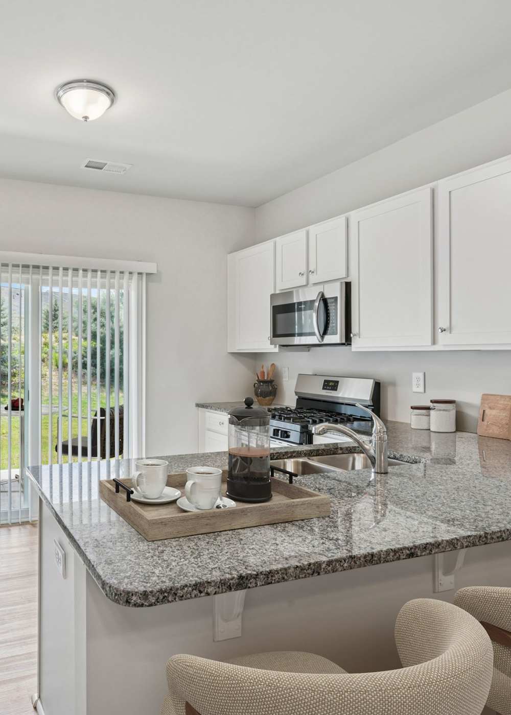 Dining area at Poplin Trace in Indian Trail, North Carolina