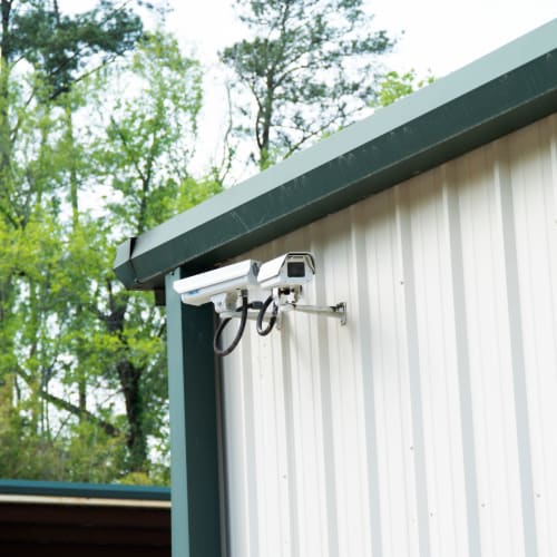 Security cameras at Red Dot Storage in Cypress, Texas
