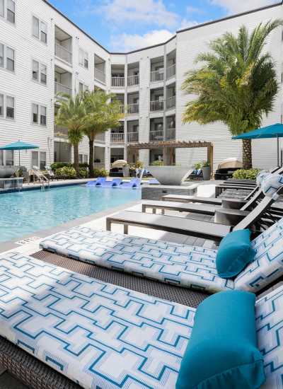 Resort-Style Swimming Pool at SoBA Apartments in Jacksonville, Florida