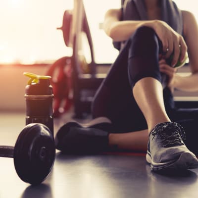 Exercise equipment at Olympic Grove in Joint Base Lewis McChord, Washington