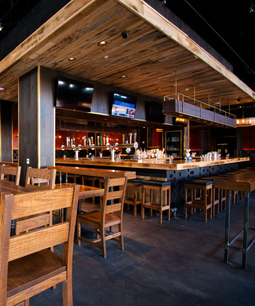 Bar counter at Eighth & Penn in Pittsburgh, Pennsylvania,