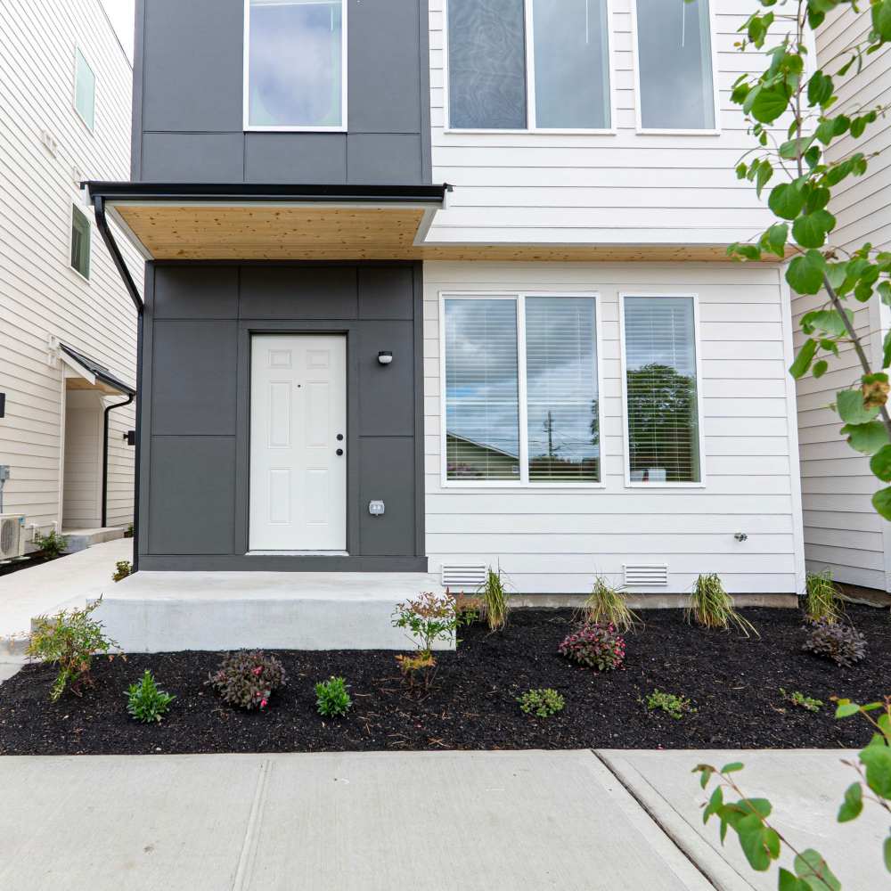 Front porch of a unit at 4315 S. Alder in Tacoma, Washington,