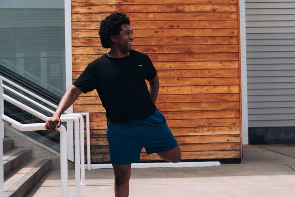 Resident running at The Shops at Stonefield in Charlottesville, Virginia