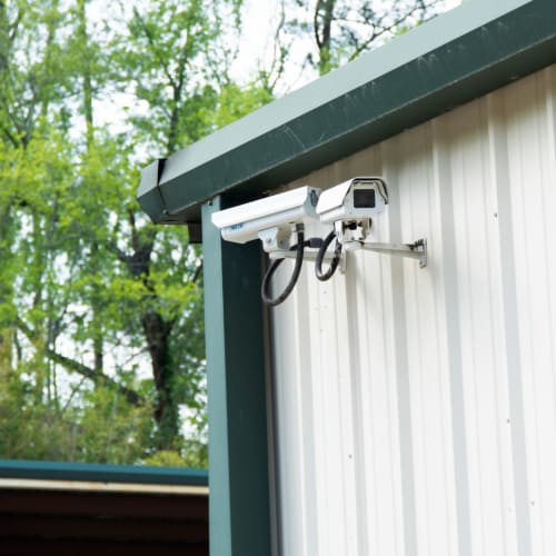 Outdoor security cameras at Red Dot Storage in Bloomington, Illinois