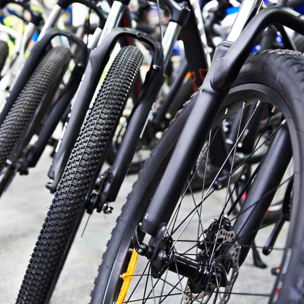 Bike storage at Mission Apartments in San Diego, California
