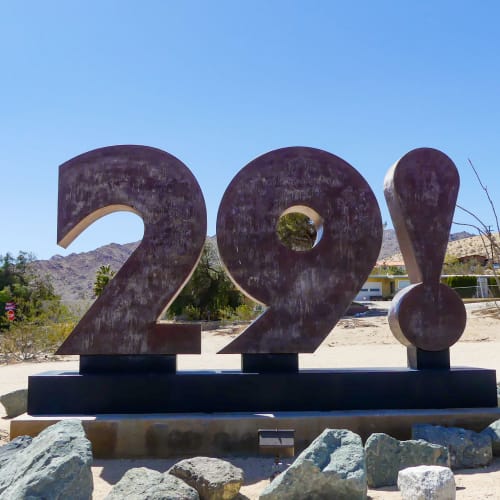 29 welcome sign at Adobe Flats V in Twentynine Palms, California