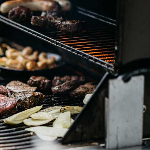 Outdoor barbeque at Walnut Street Apartments in Dickson, Tennessee
