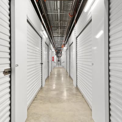 Indoor ground floor units at Storage Star Domain in Austin, Texas