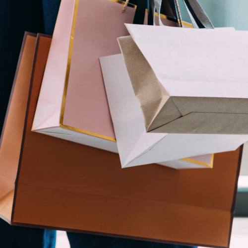 Shopping bags near Frankfort Place in Frankfort, Ohio