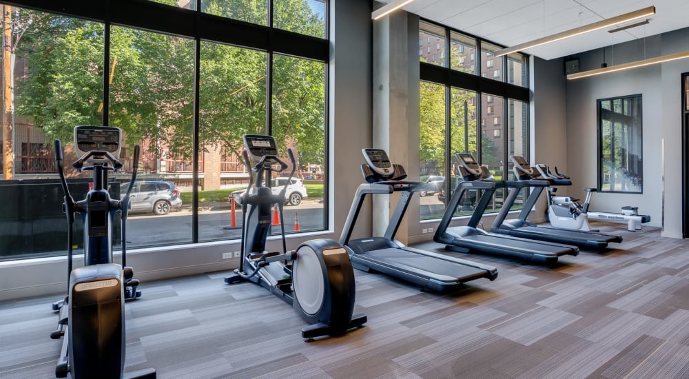 Fitness center at Marquee Living in Minneapolis, Minnesota