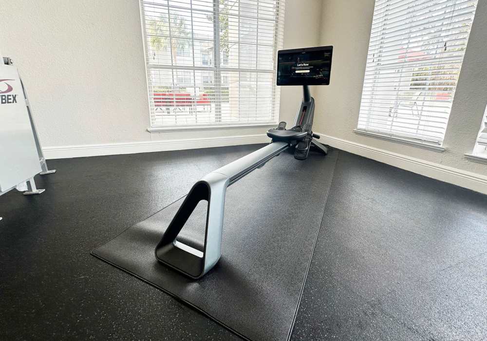 Fitness center with treadmills at The Reserve at Kanapaha in Gainesville, Florida