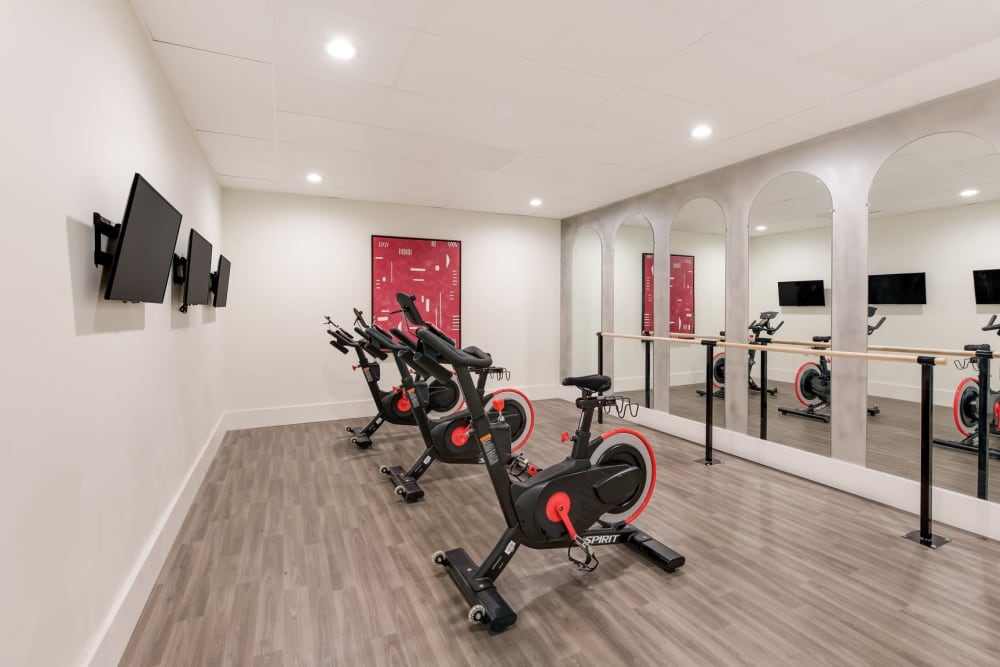 Fitness Center equipment at Fox and Hounds Apartments in Columbus, Ohio