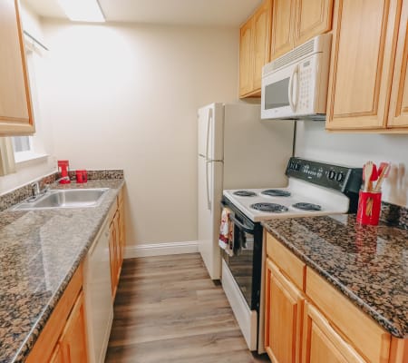 Kitchen at Peppertree Apartment Homes in San Jose, California