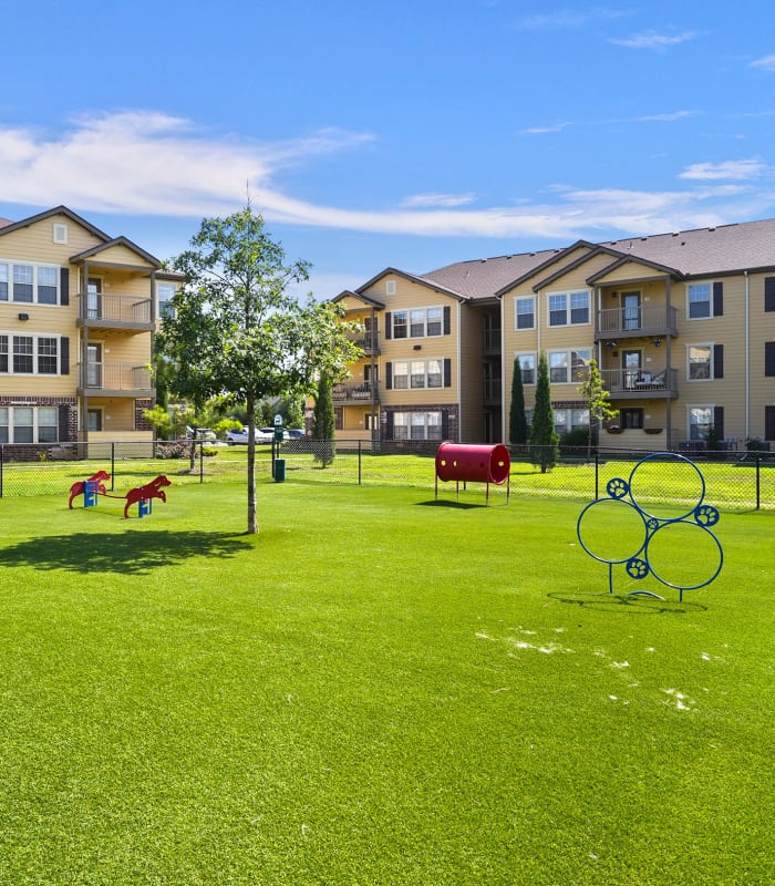 Dog park at Watercress Apartments in Maize, Kansas