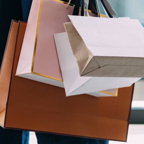 Shopping bags near Forest Edge in Rawson, Ohio