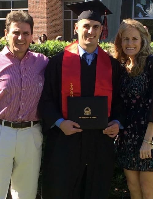 A staff member with her family at Inspired Living in Alpharetta, Georgia.
