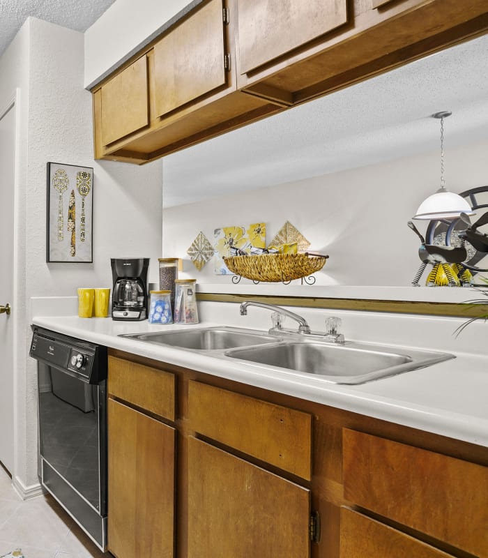 The Kitchen at Creekwood Apartments in Tulsa, Oklahoma