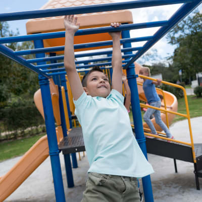 A playground for children at El Centro New Fund Housing (Officers) in El Centro, California