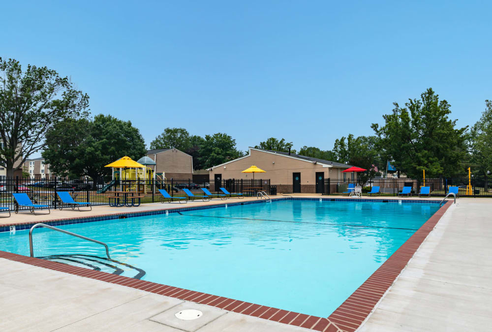 Swimming pool at William Penn Village Apartment Homes in New Castle, Delaware