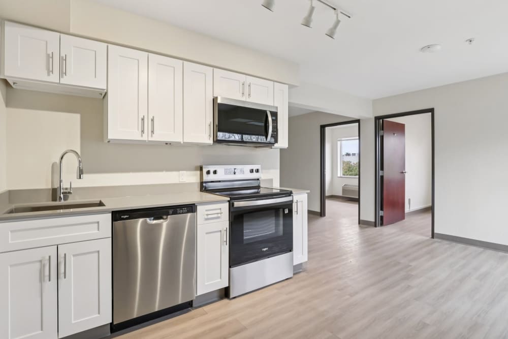 Tons of space to decorate studio, 1 & 2 apartments at Woodland Flats in Gresham, Oregon