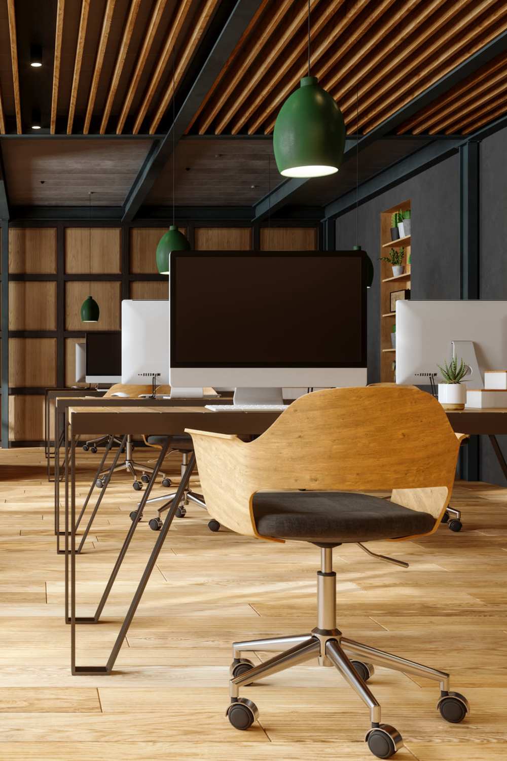 Upscale co-working space at The Current Apartments in Biloxi, Mississippi