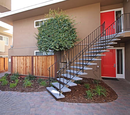 Building exteriors at Coronado Apartment Homes in Fremont, California